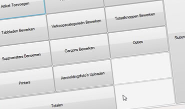 kassa beheerscherm kassa backoffice